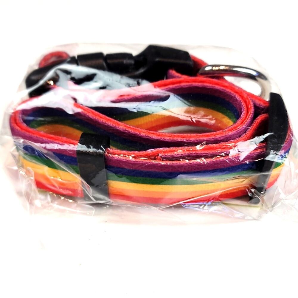 Native Pup New Rainbow Flag Gay Pride Dog‎ Leash Durable LGBTQ 5 Foot Leash New